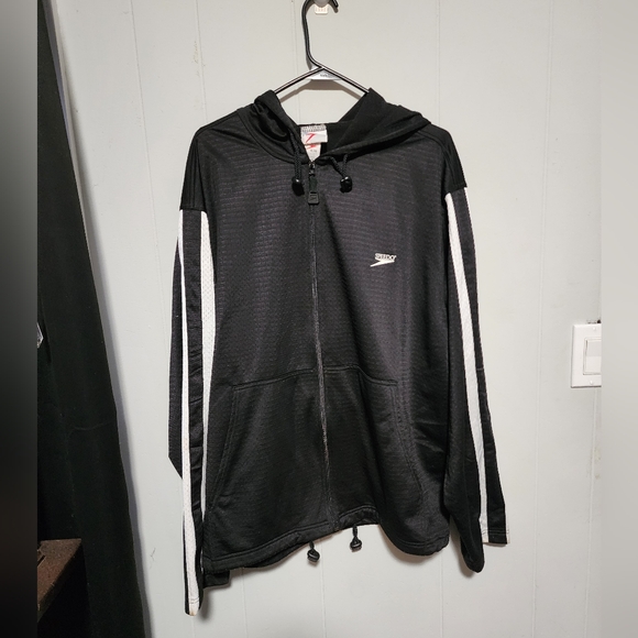 Speedo Jackets & Blazers - Speedo Black And White Zip Jacket